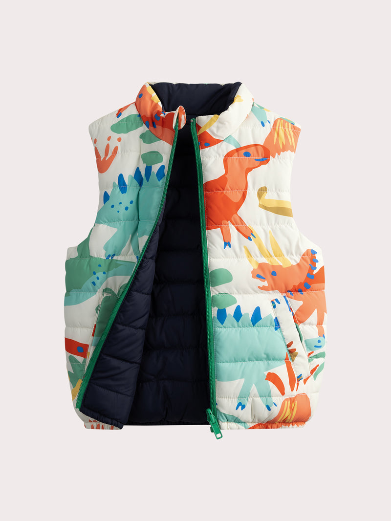 Chaleco Reversible Azul Oscuro Sin Mangas