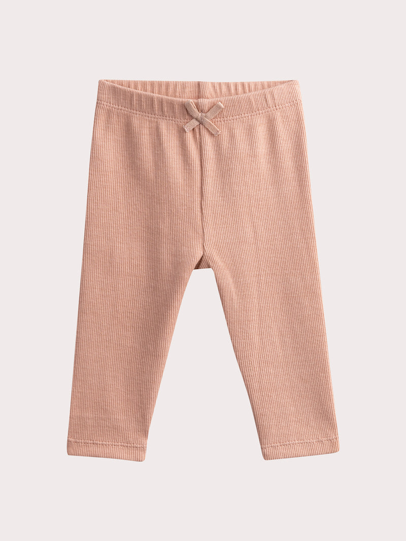 Conjunto rosa de gaze de algodón para bebé niña