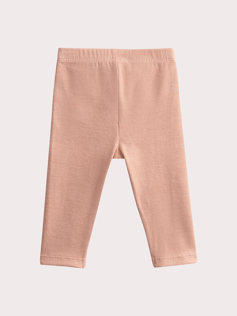 Conjunto rosa de gaze de algodón para bebé niña