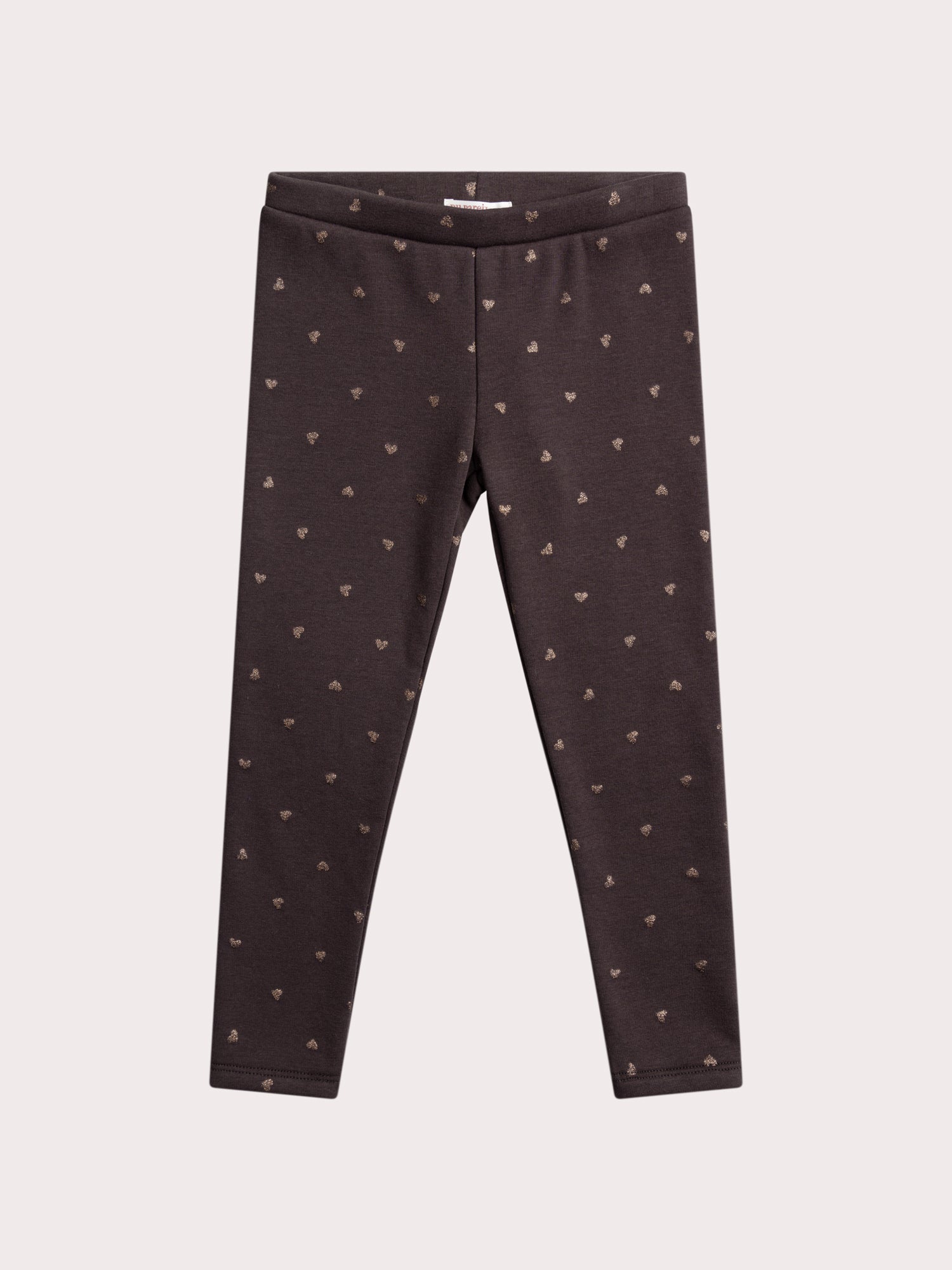 Legging con Impreso de Corazón y Brillantina