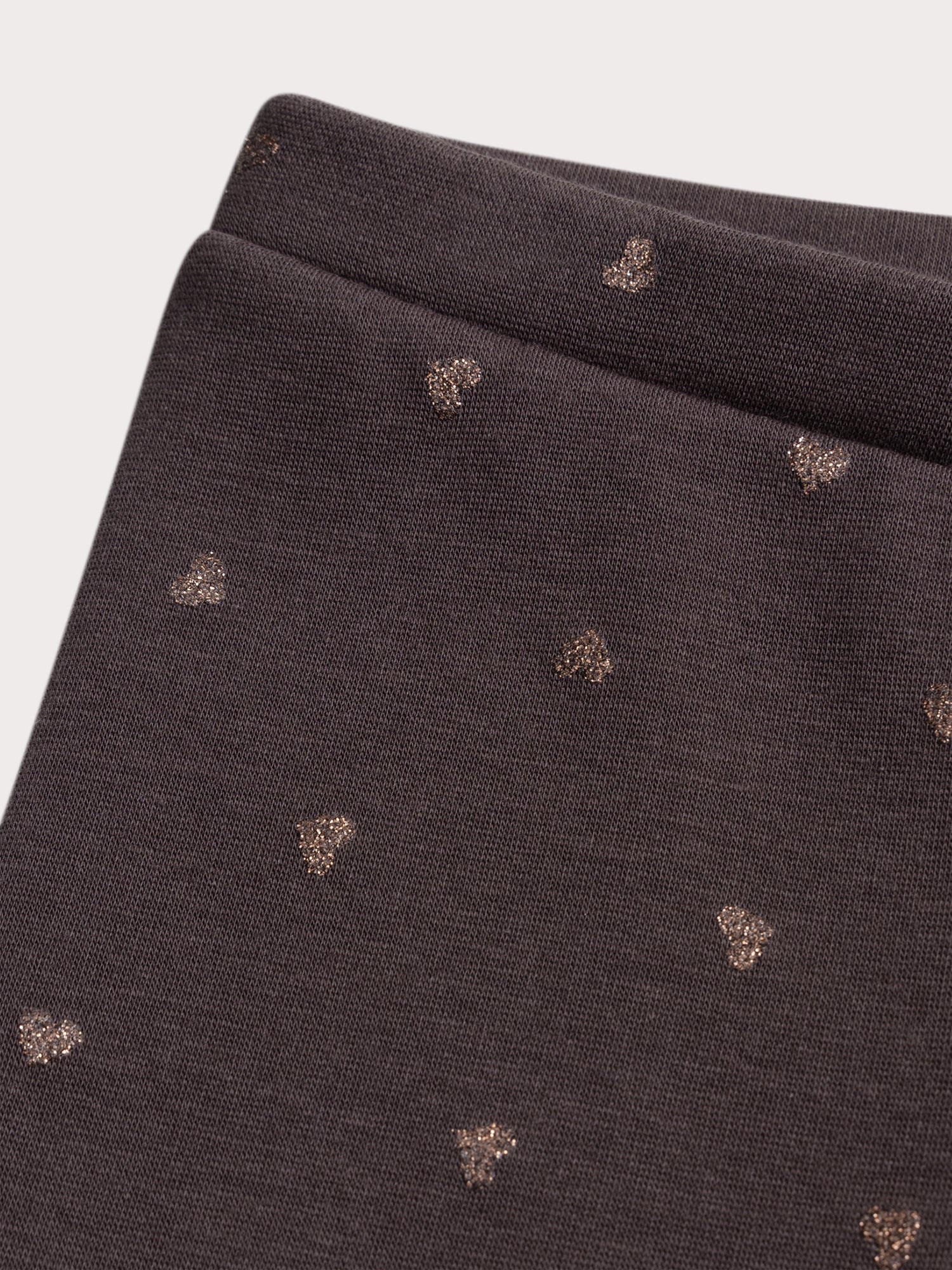 Legging con Impreso de Corazón y Brillantina