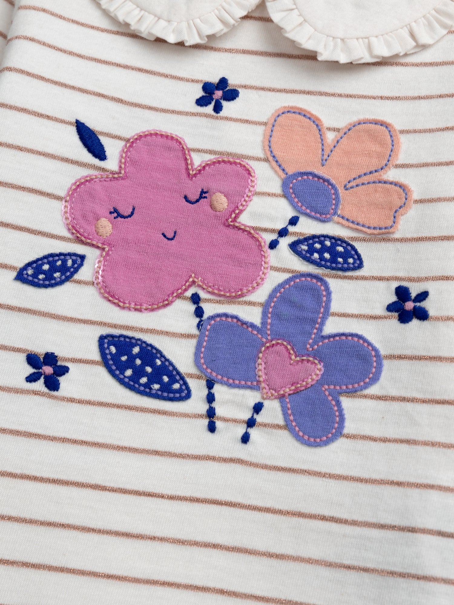 Brassiere flores para bebe niña