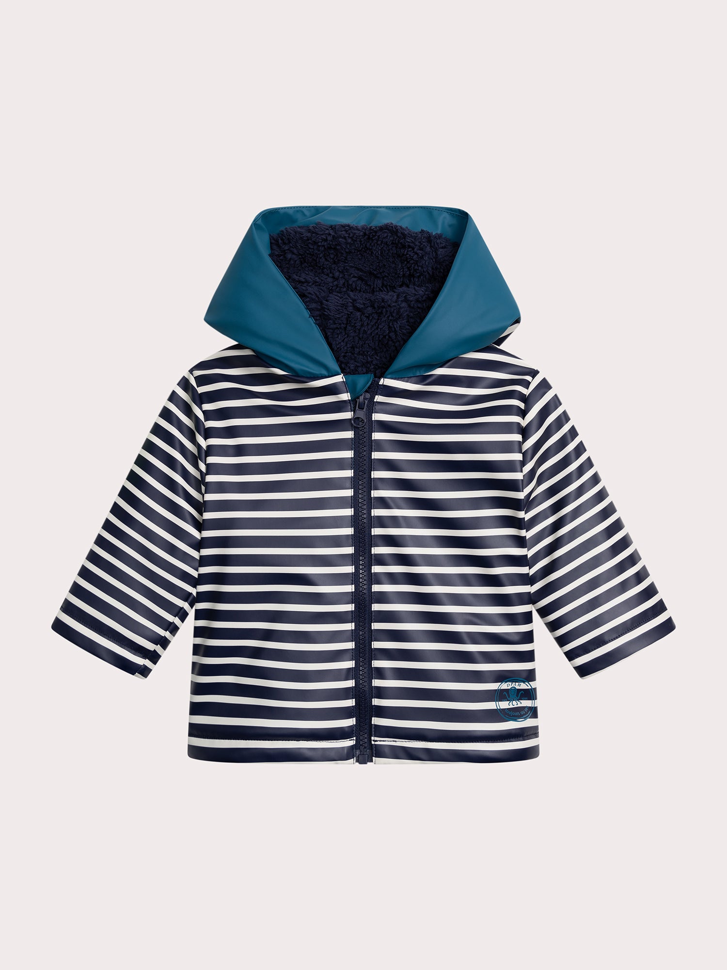 Impermeable Rayado para Bebé Niño