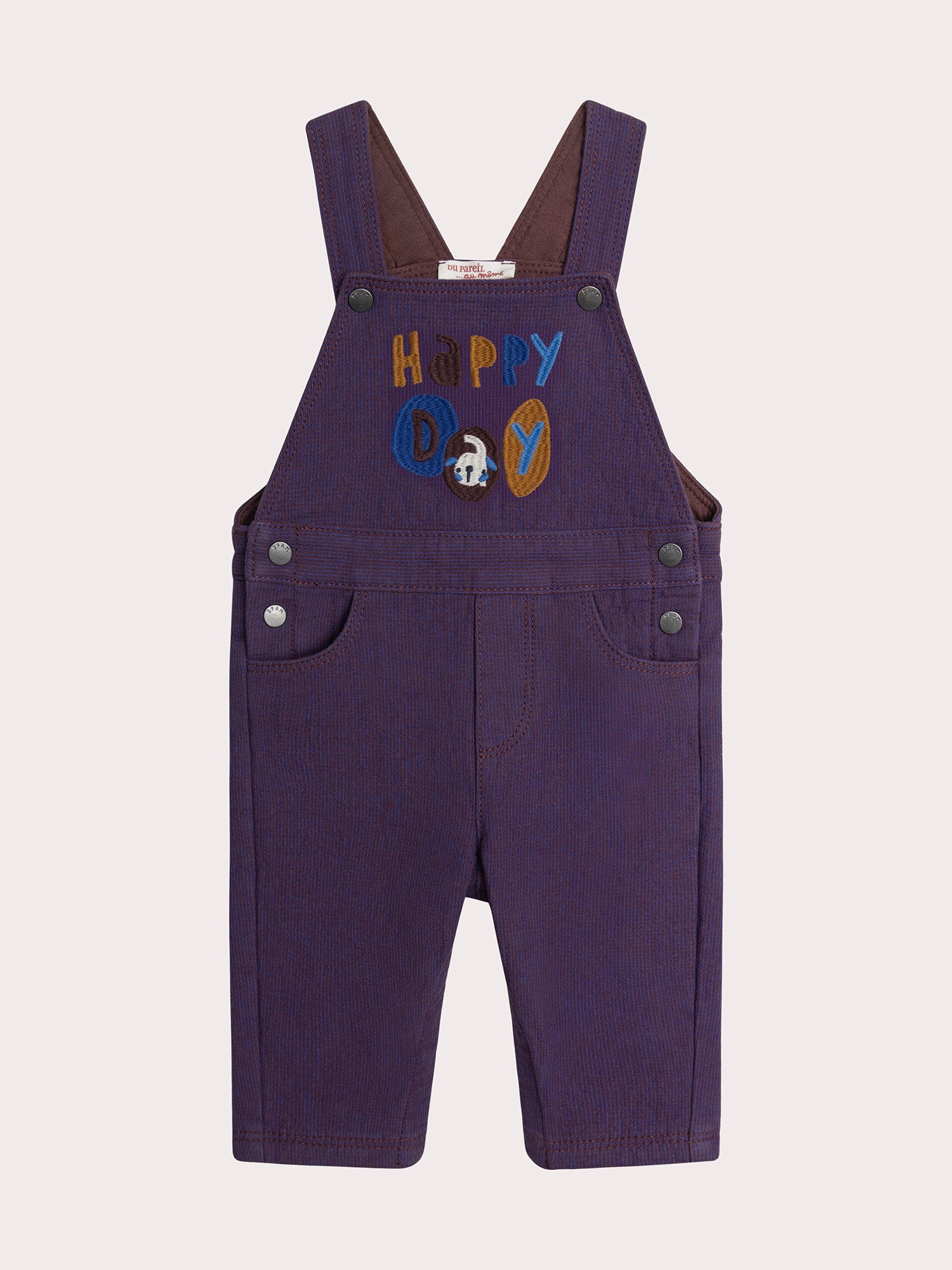 Pantalón Suspenders Marrón para Bebé Niño
