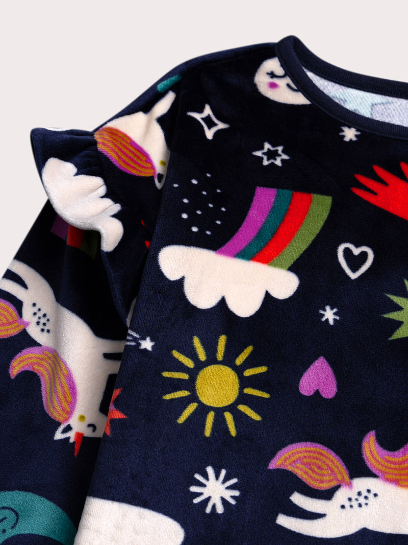 Pijama de unicornio para chicas