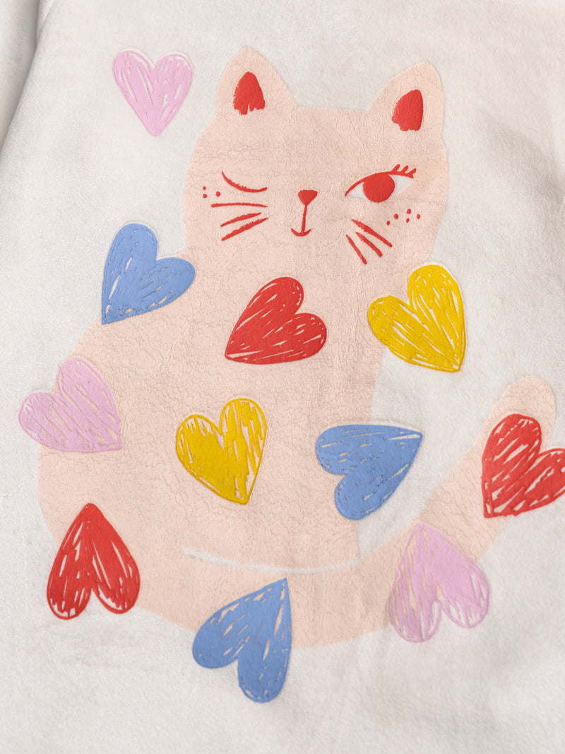 Pijama de corazón para chicas