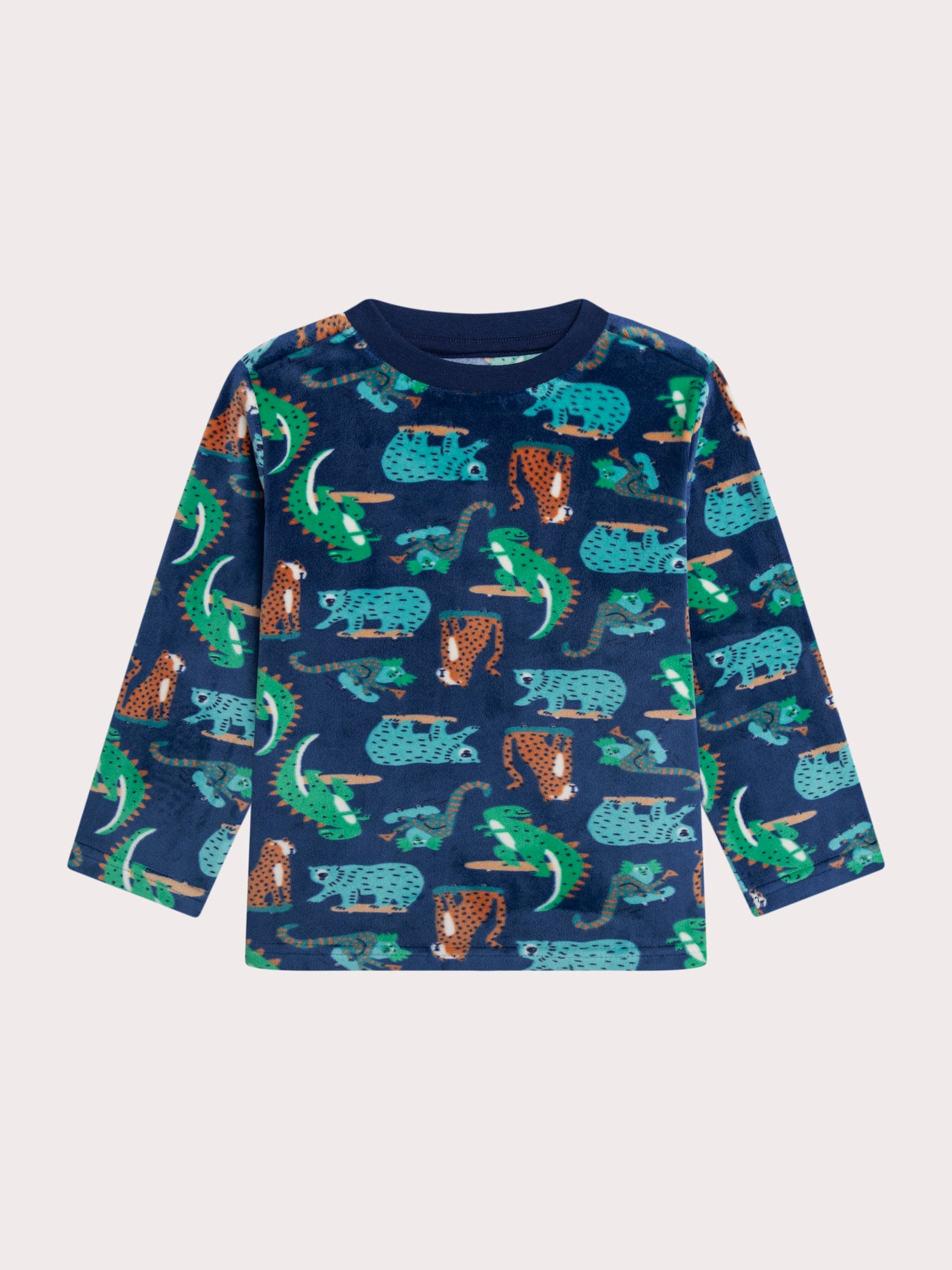 Pijama animales en skate para niño