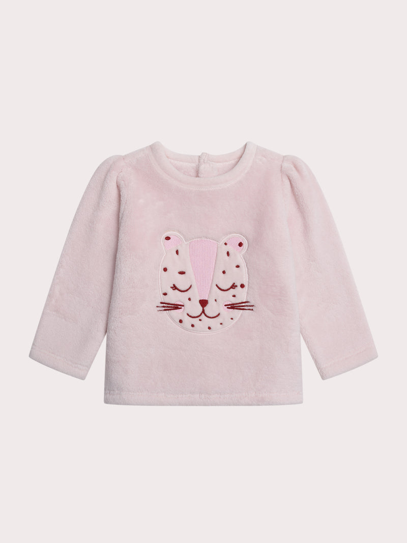 Pijama de pantera para bebé niña