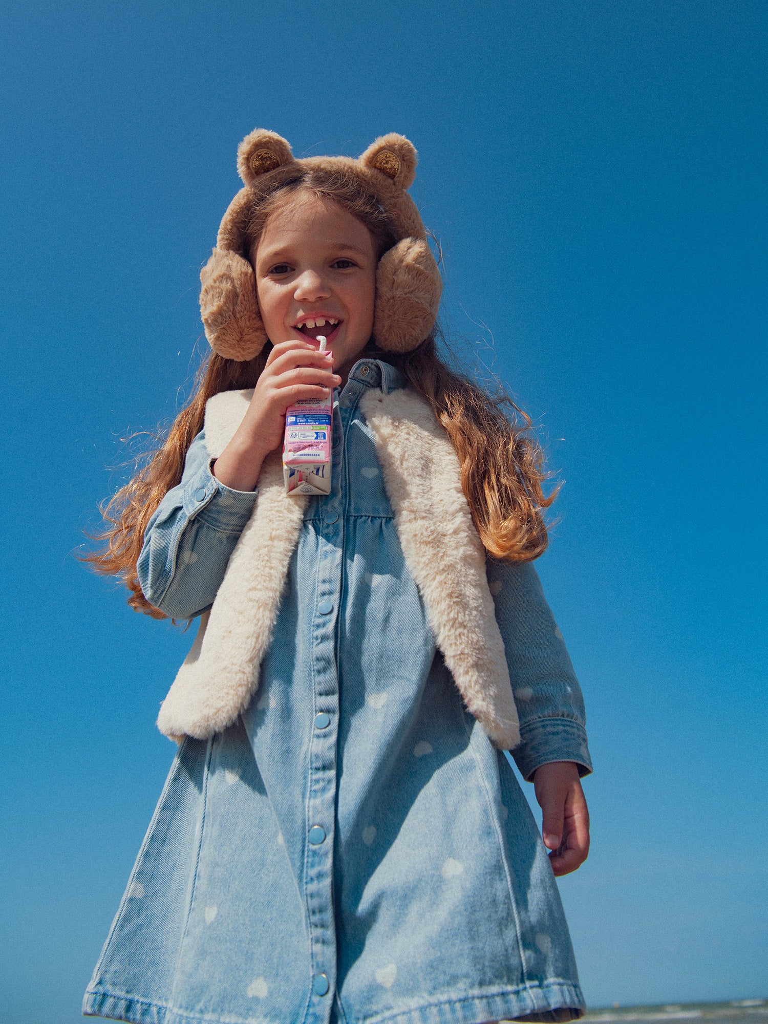 Auriculares de pelo sintético para niñas