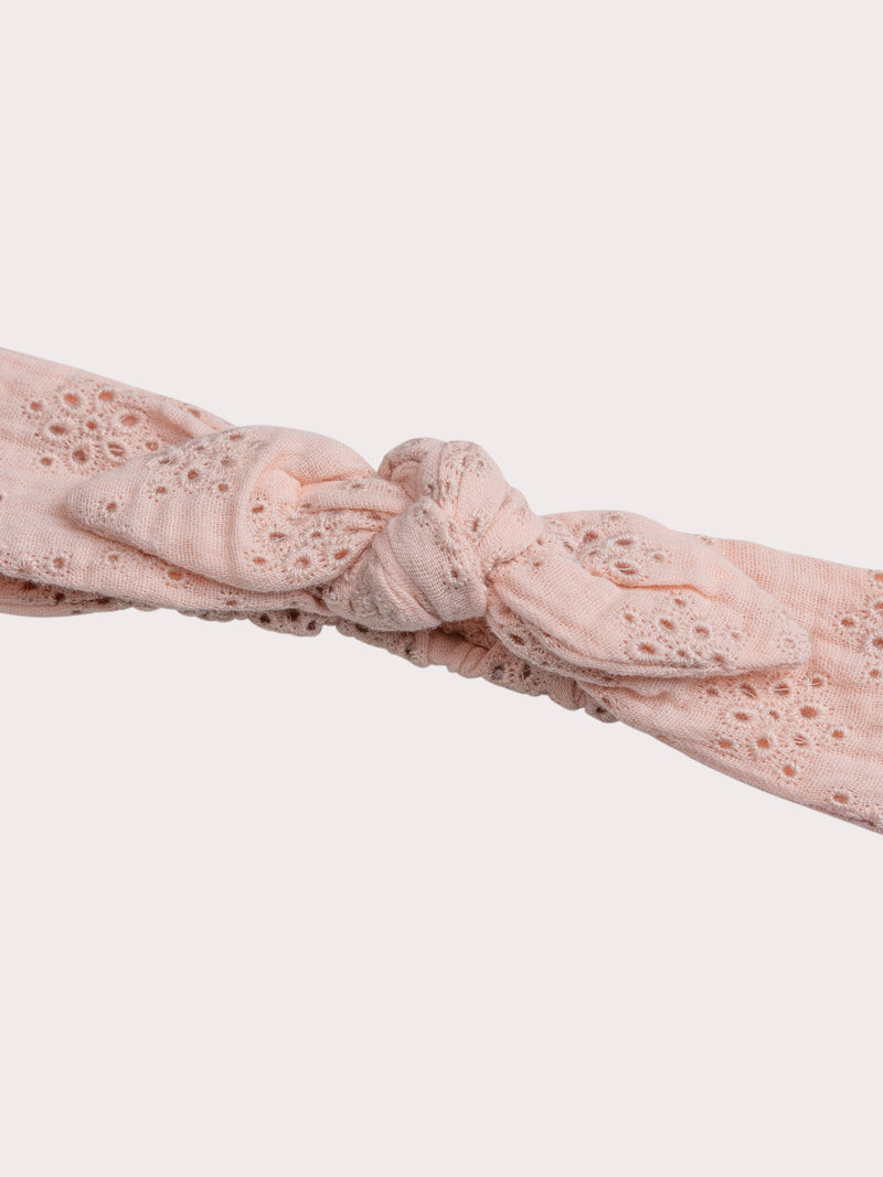 Diadema Bordado Rosa para Bebé Femenina