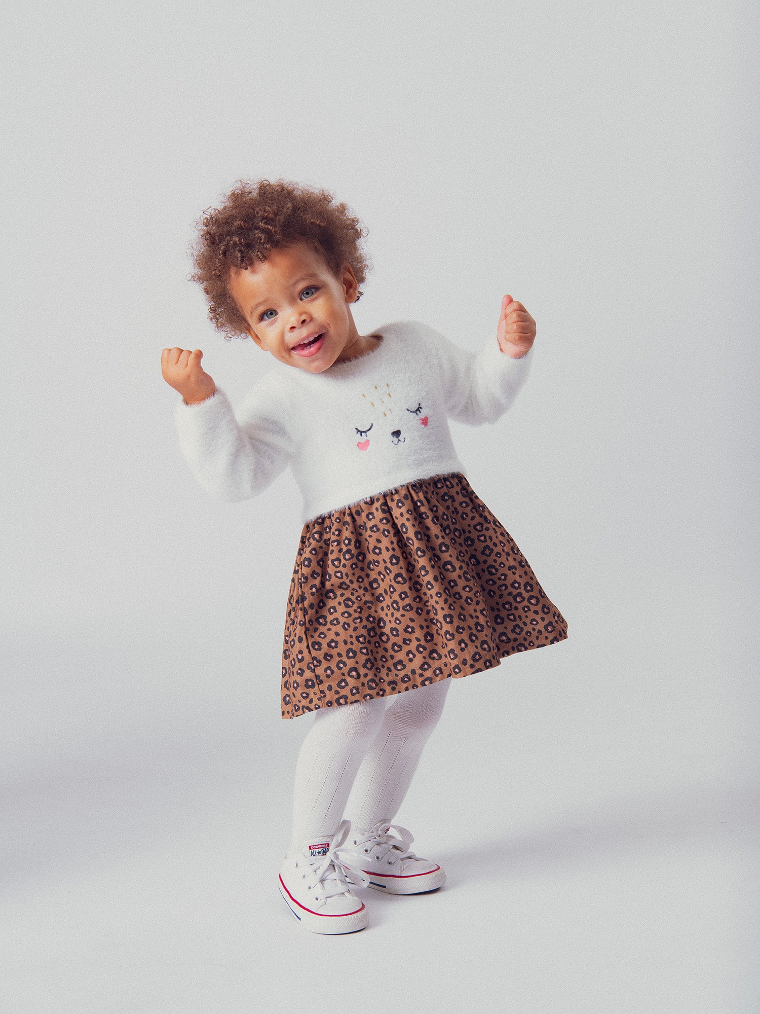Vestido leopardo para niña