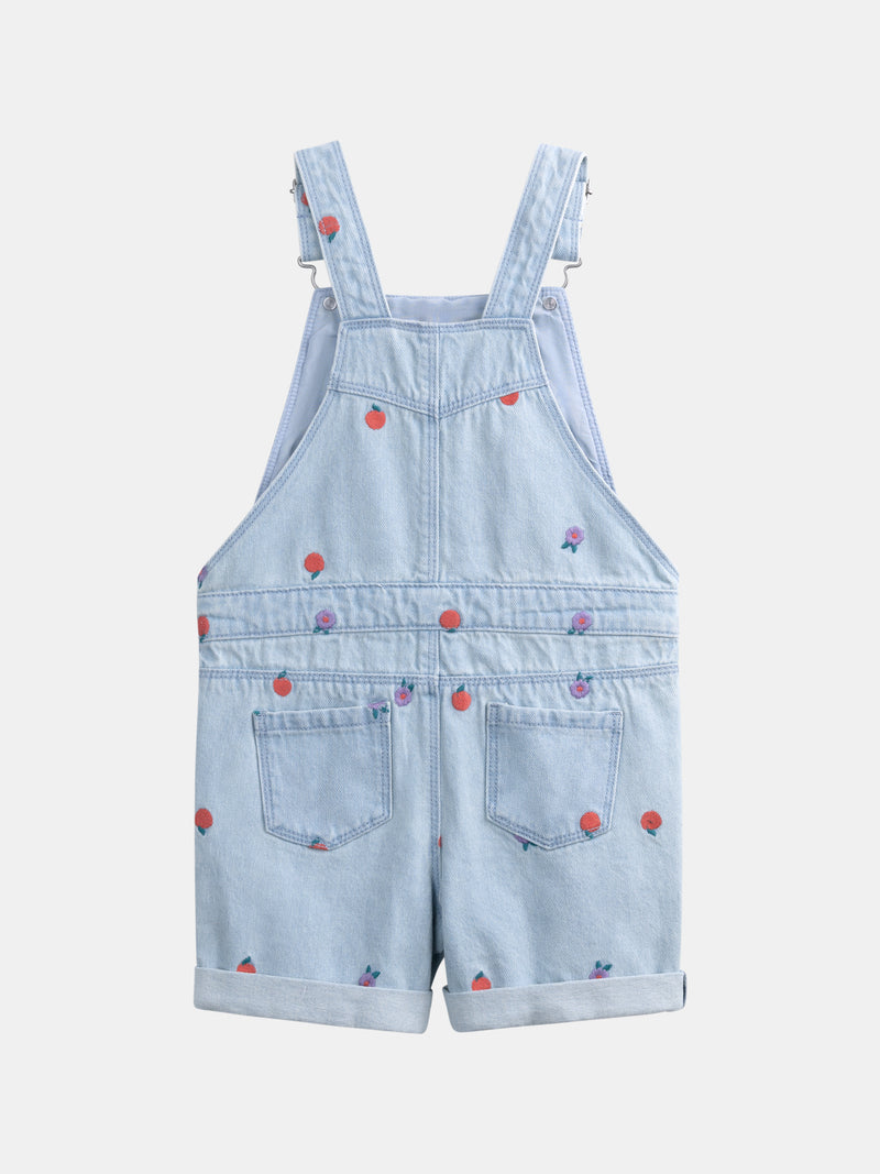 Mono de mezclilla bordado para niñas