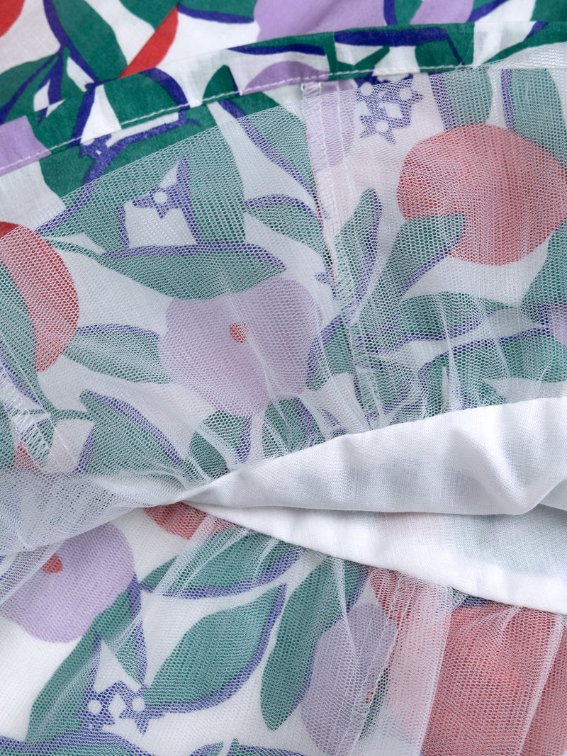 Vestido sin mangas con estampado floral para niñas