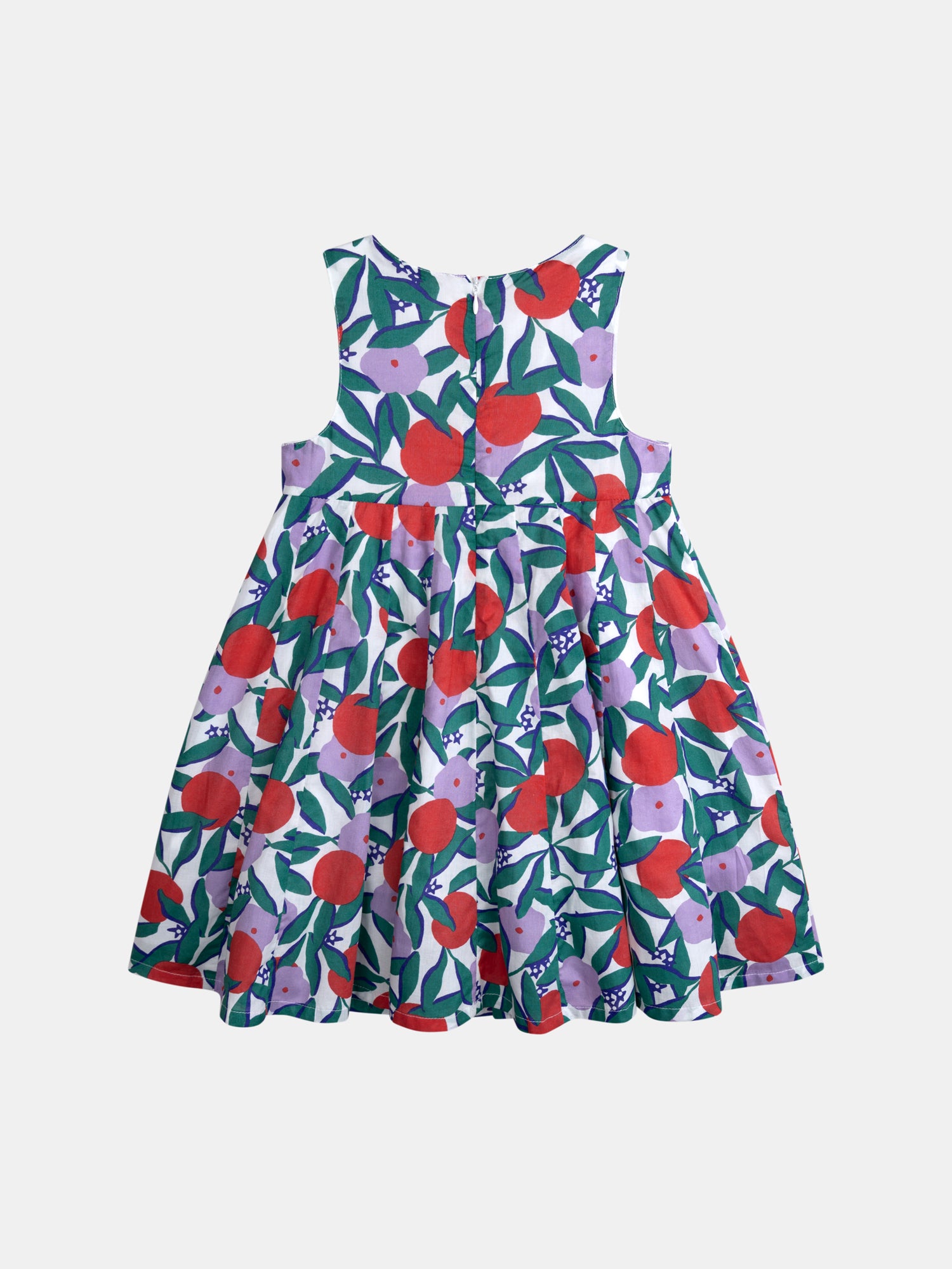 Robe sans manches à imprimé floral pour fille