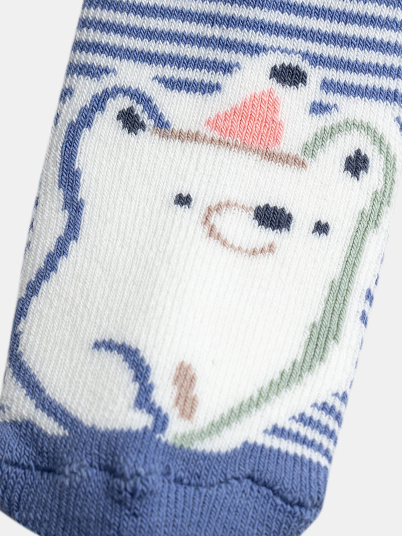 Calcetines de bebé niño con motivo de oso