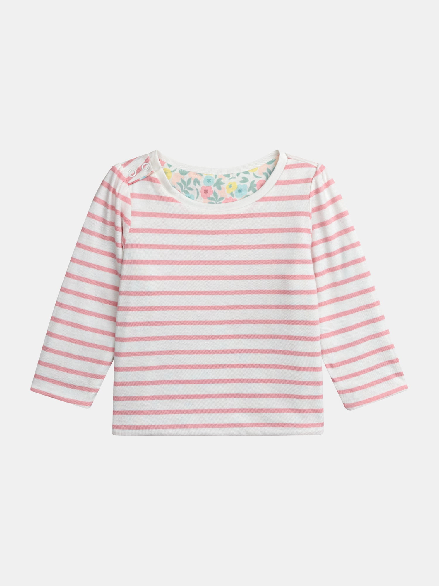 Camiseta reversible con motivo de flores en pastel para bebé niña