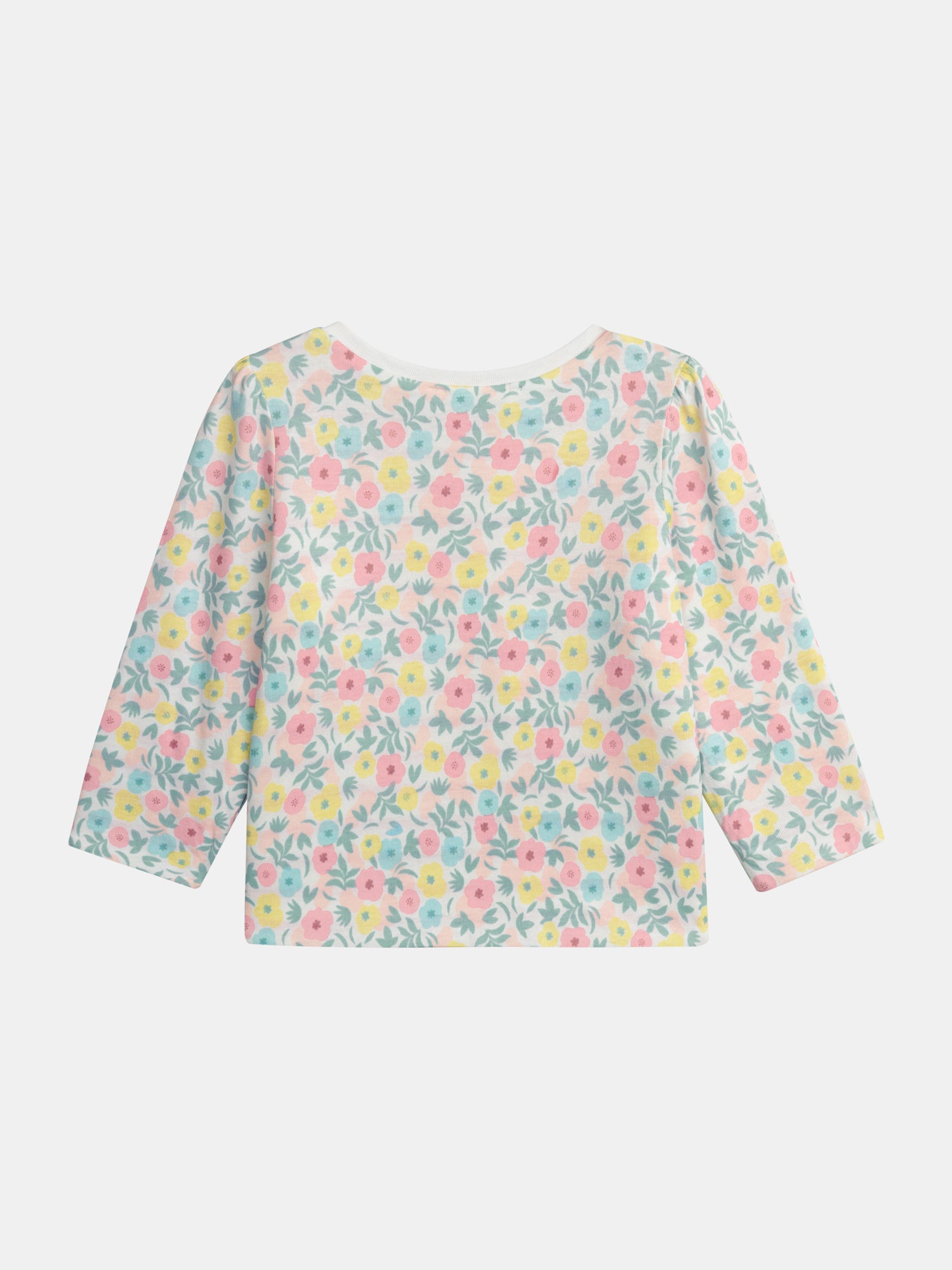 Camiseta reversible con motivo de flores en pastel para bebé niña