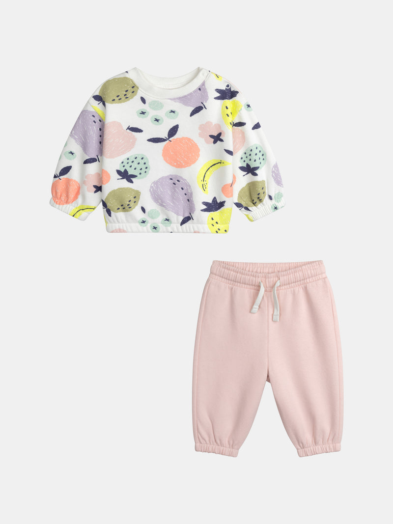 Conjunto Imprimido Frutal para Bebé Niña