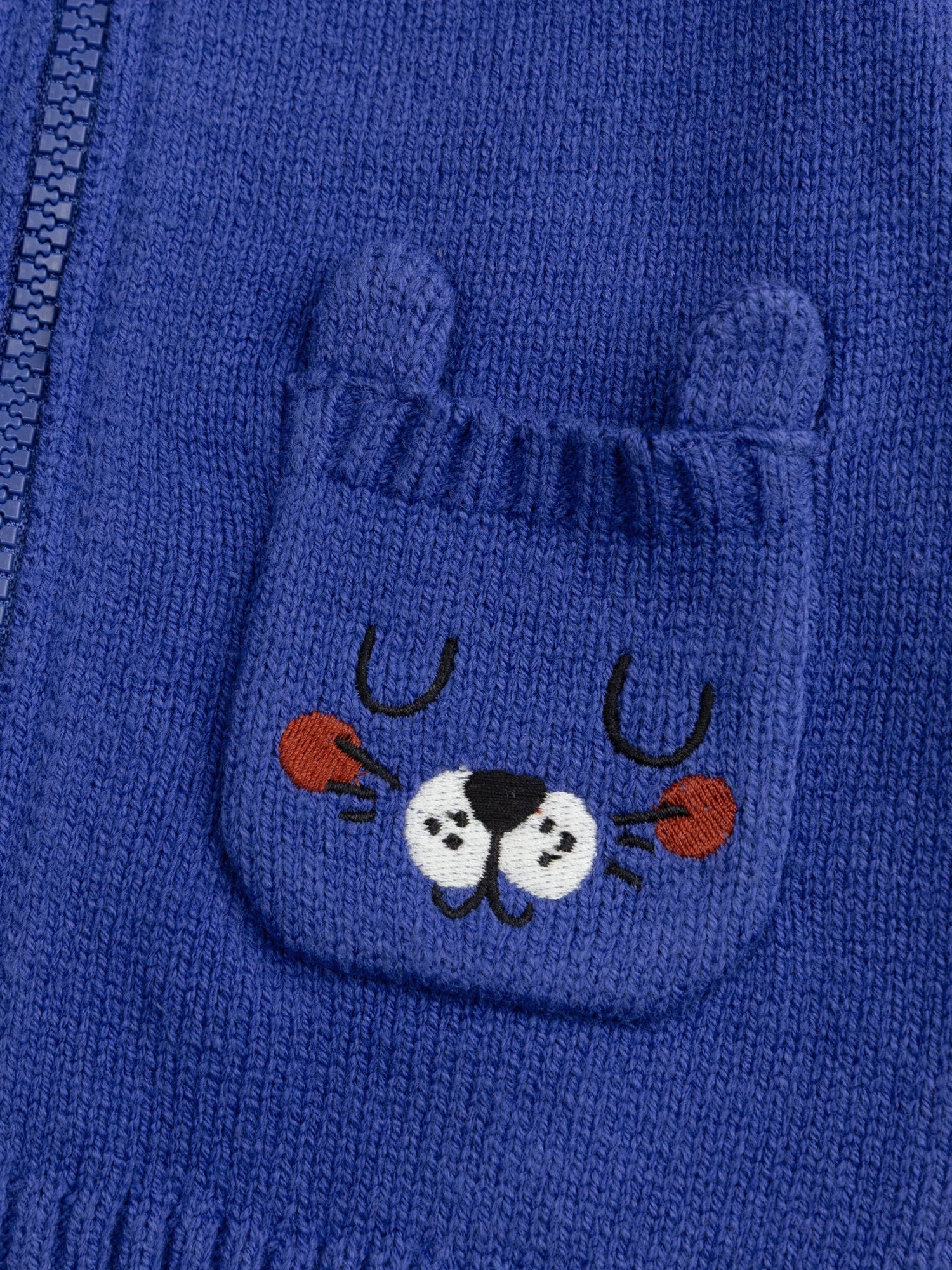 Chaleco de Punto Azul Tigre para Bebé Niño