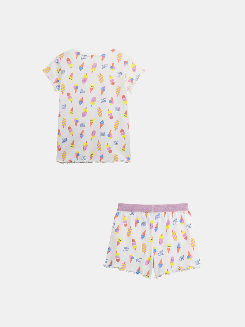 Pijamas cortos "SWEET & CHILL" para niñas