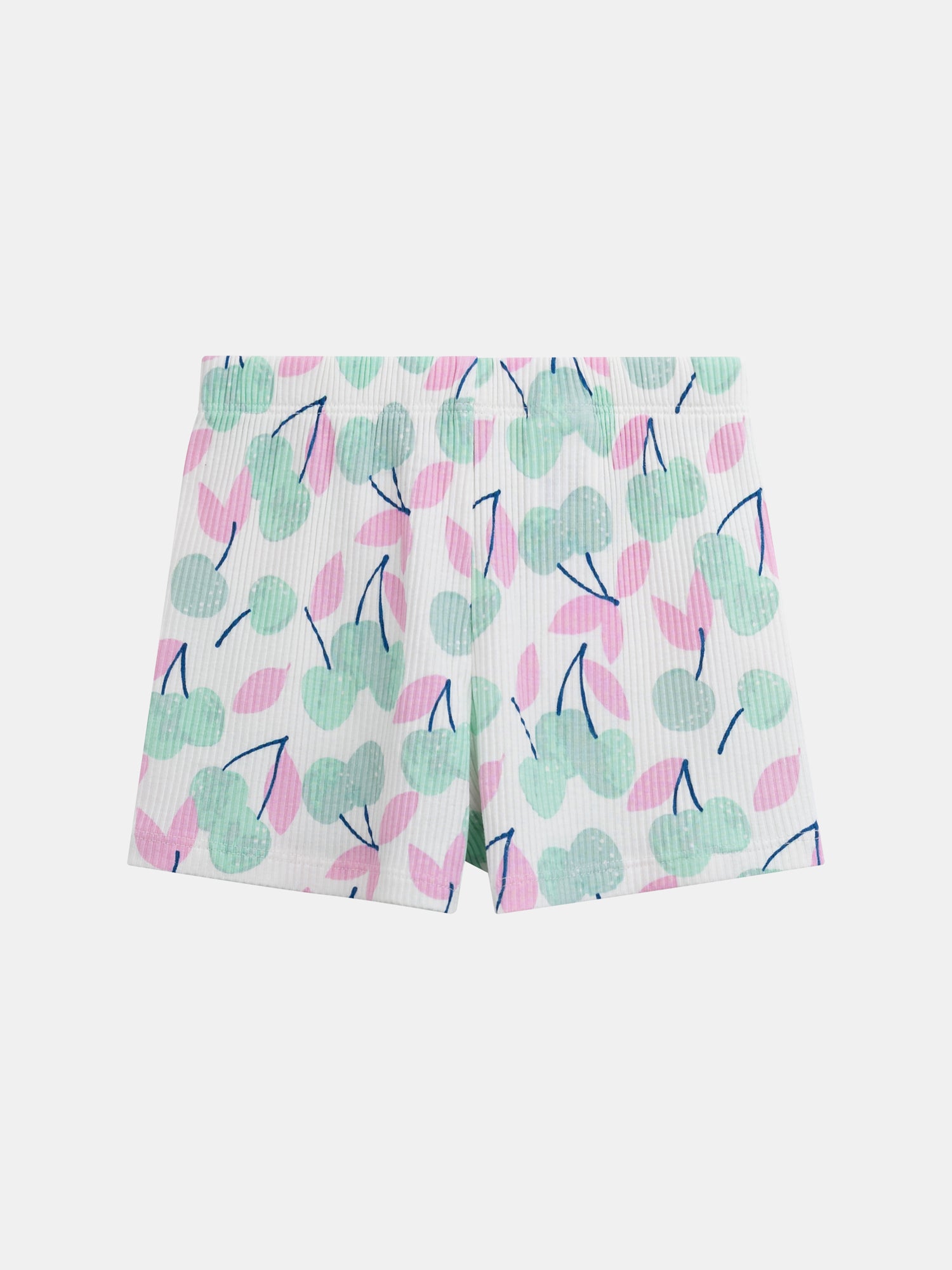 Pijama corto con tirantes y estampado de "Cerezas Pastel" para niña