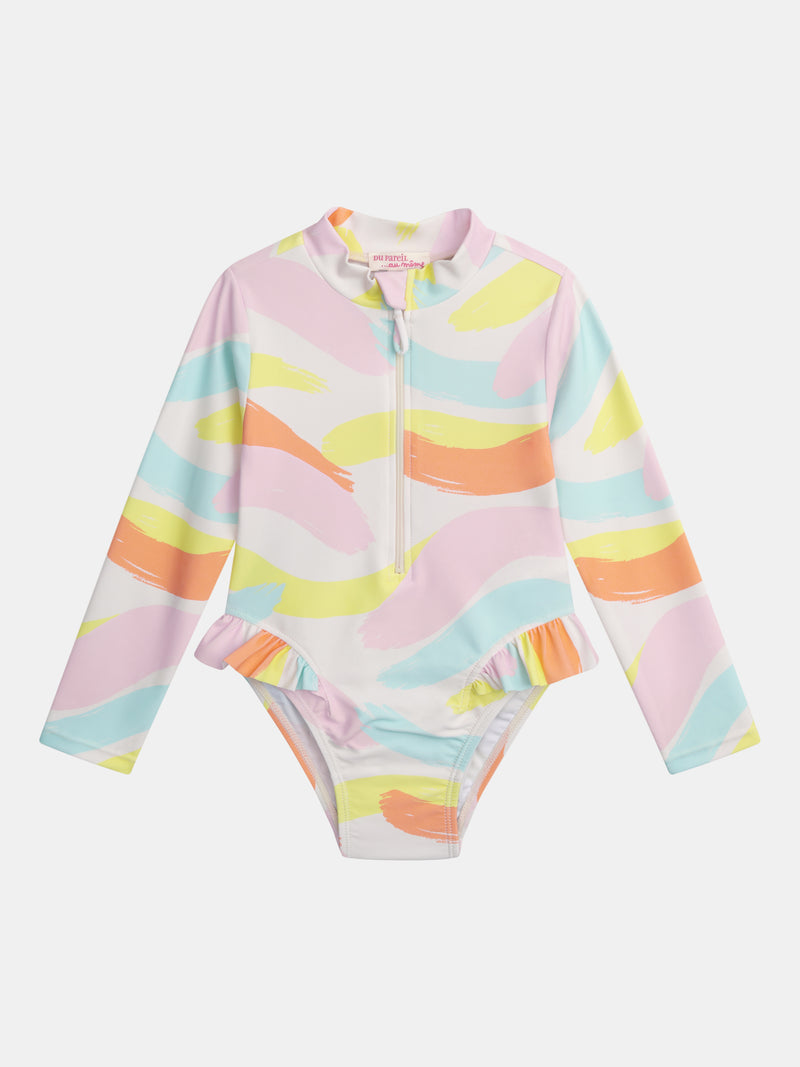 Traje de baño UPF 50+ tie dye para chicas