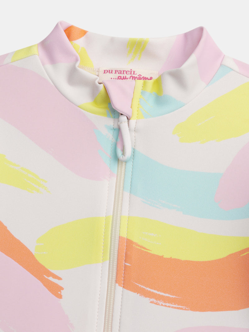 Traje de baño UPF 50+ tie dye para chicas
