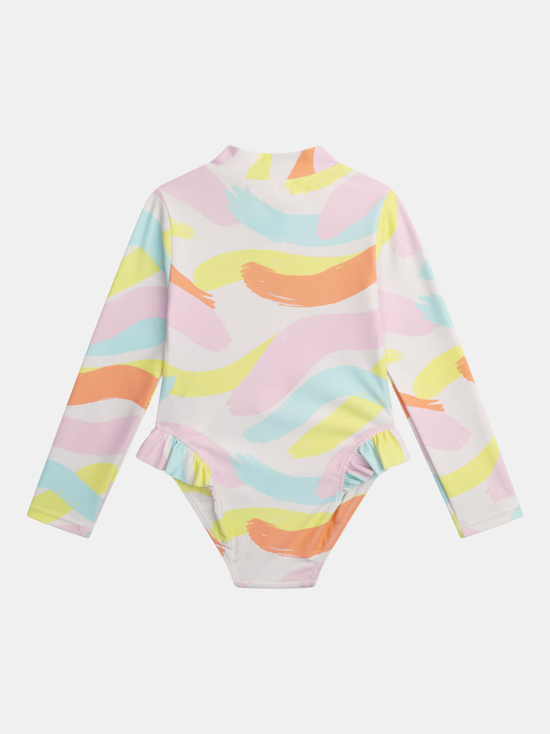 Traje de baño UPF 50+ tie dye para chicas