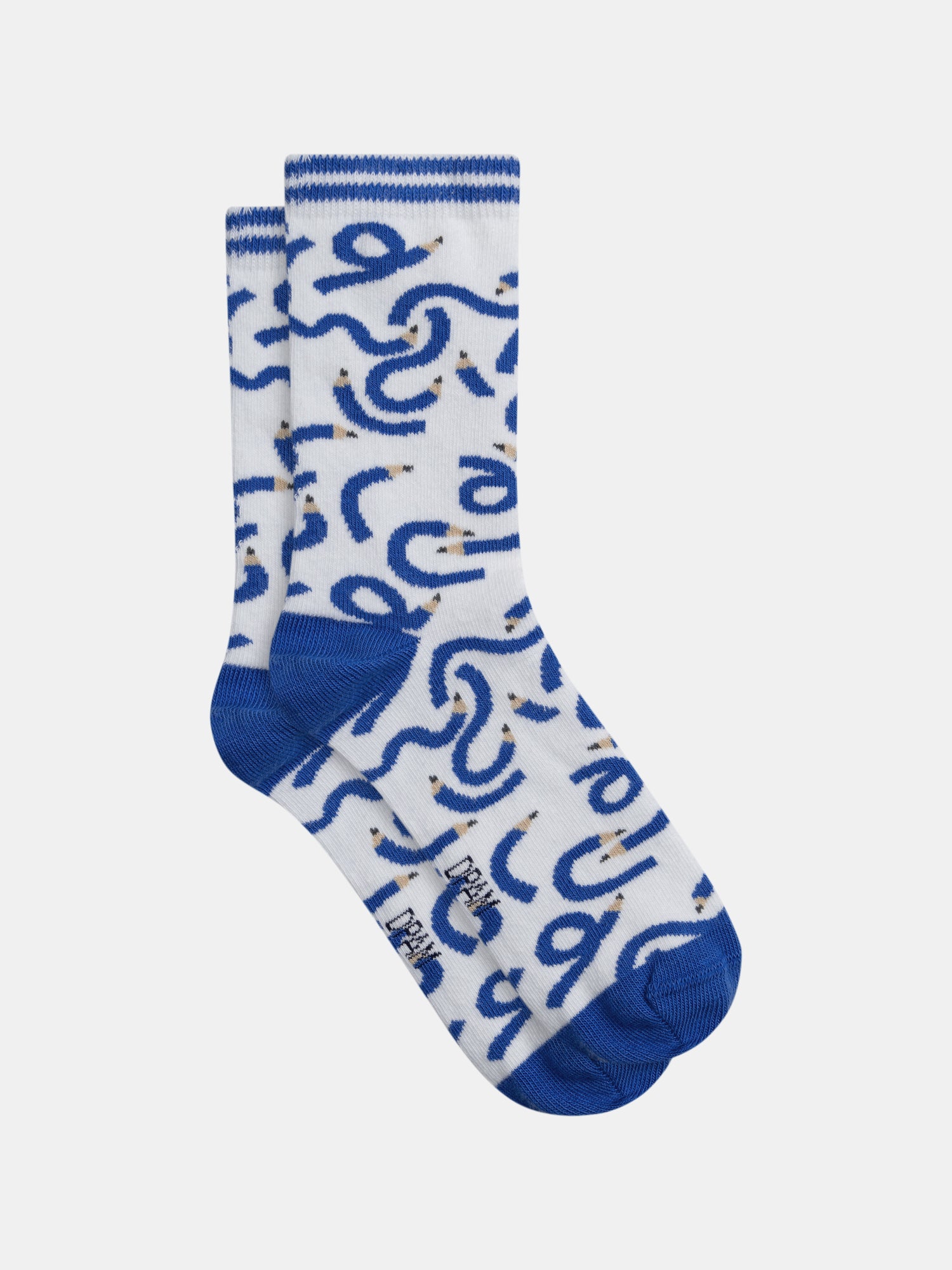 Calcetas con motivo de lápiz para niño