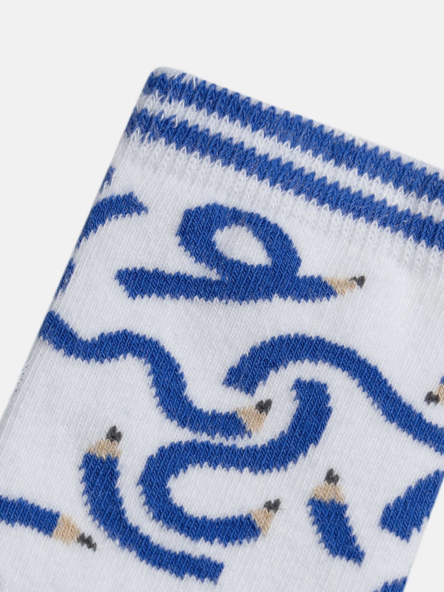 Calcetas con motivo de lápiz para niño