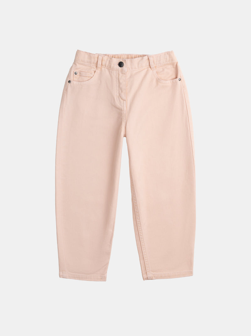 Pantalon rose à poches pour fille