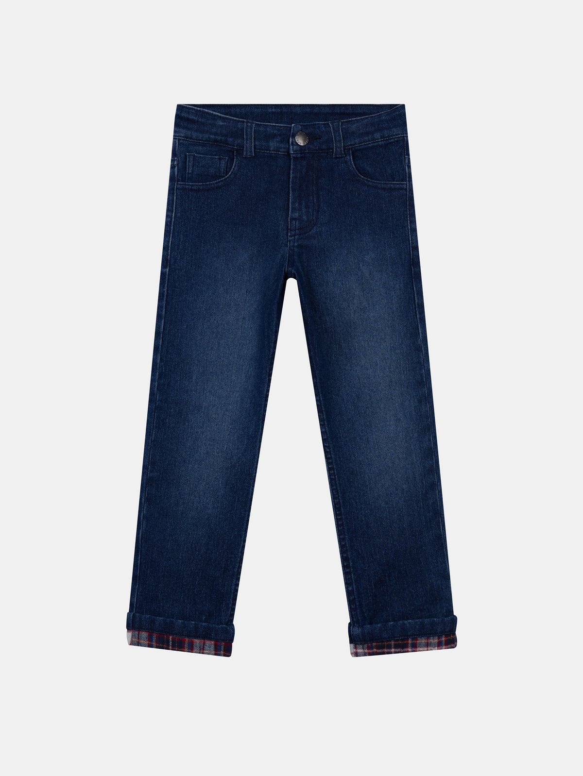 Jean de denim azul con bolsillos para niño