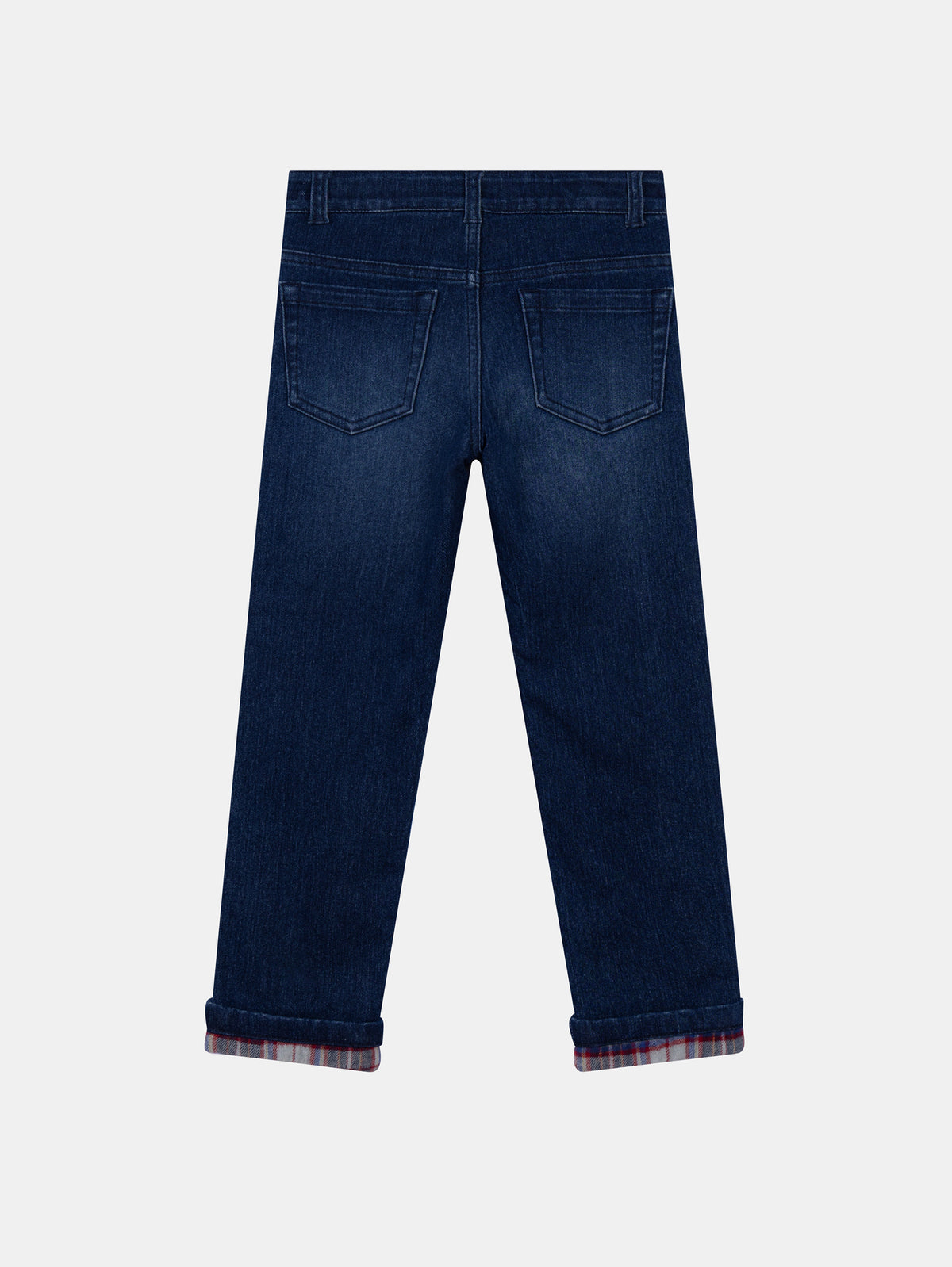 Jean de denim azul con bolsillos para niño