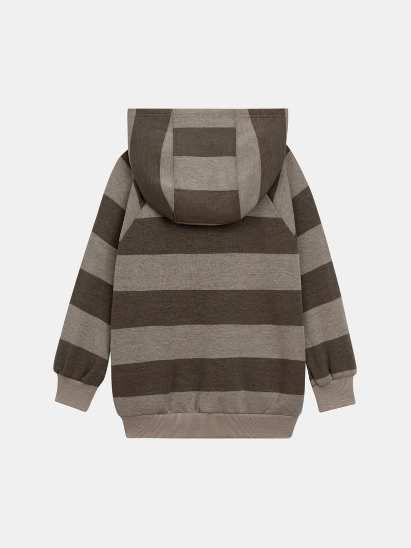 Sudadera rayada con capucha para niños