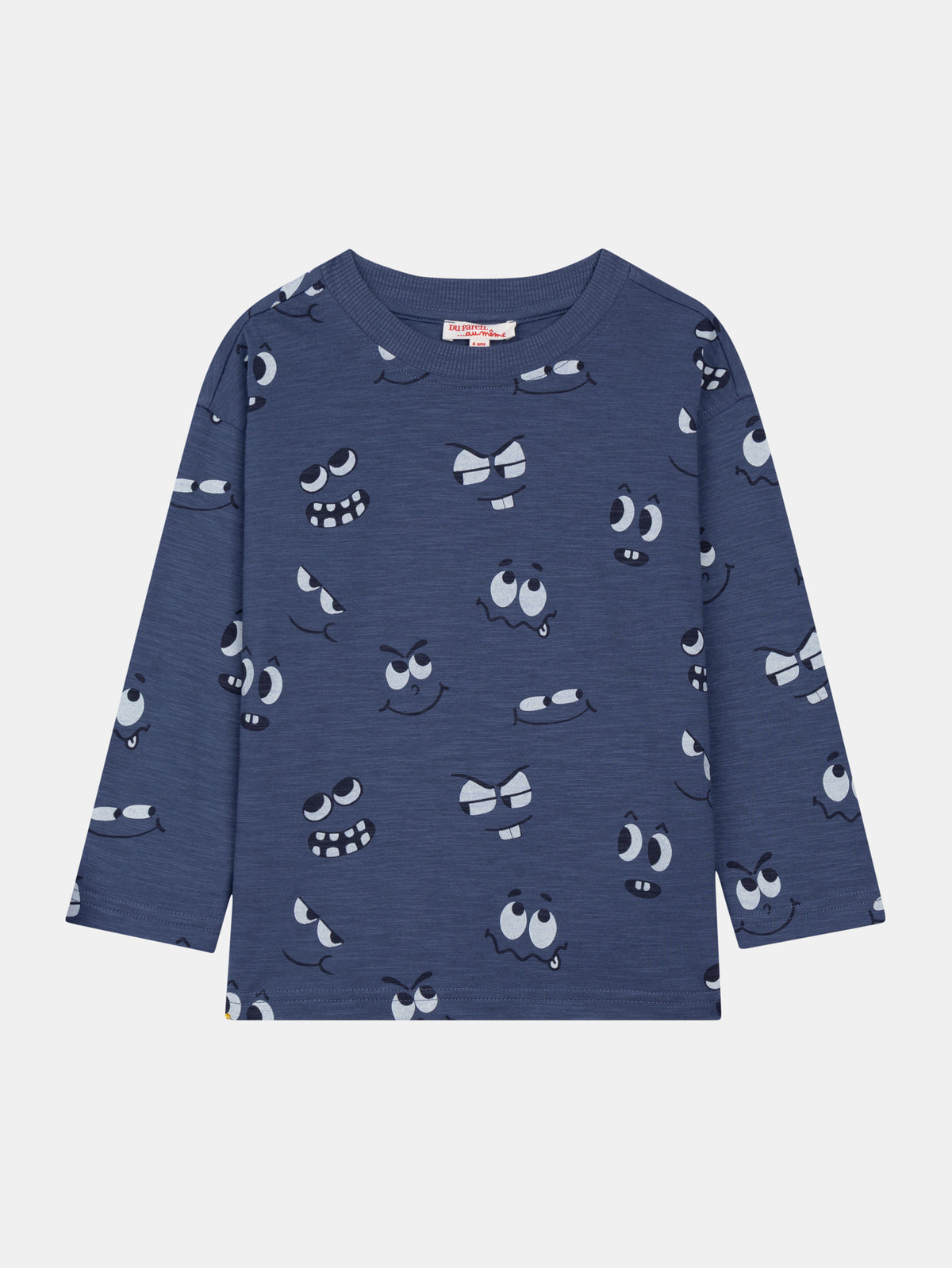 Tee Shirt Manches Longues Bleu