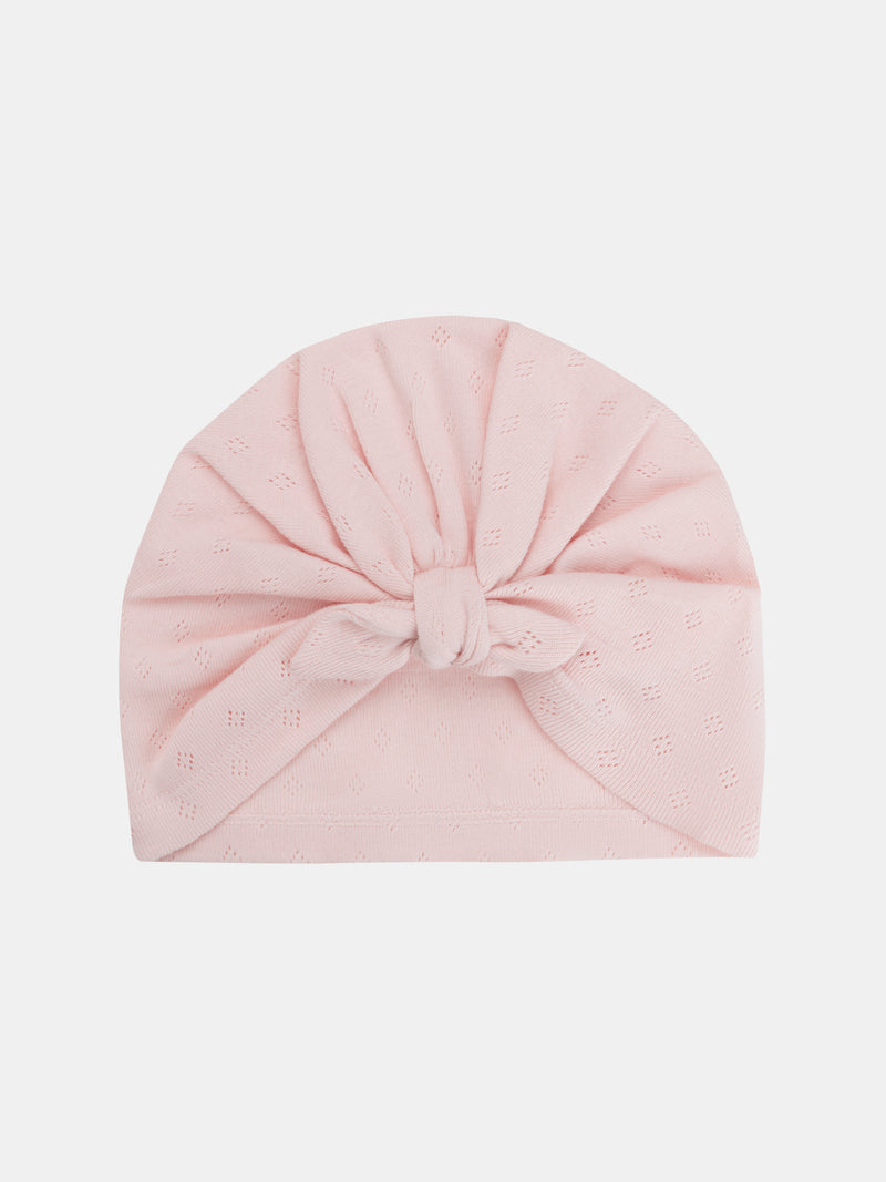 Turban rosa para recién nacidos