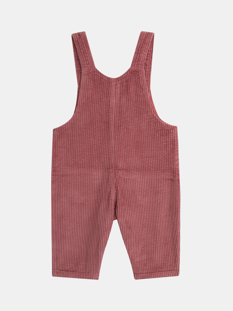 Salopette rose "Wild Campus" pour bébé fille