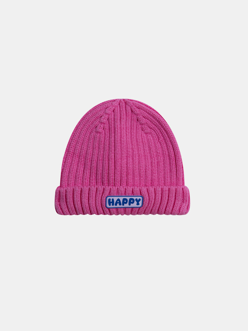 Gorro rosa para niña