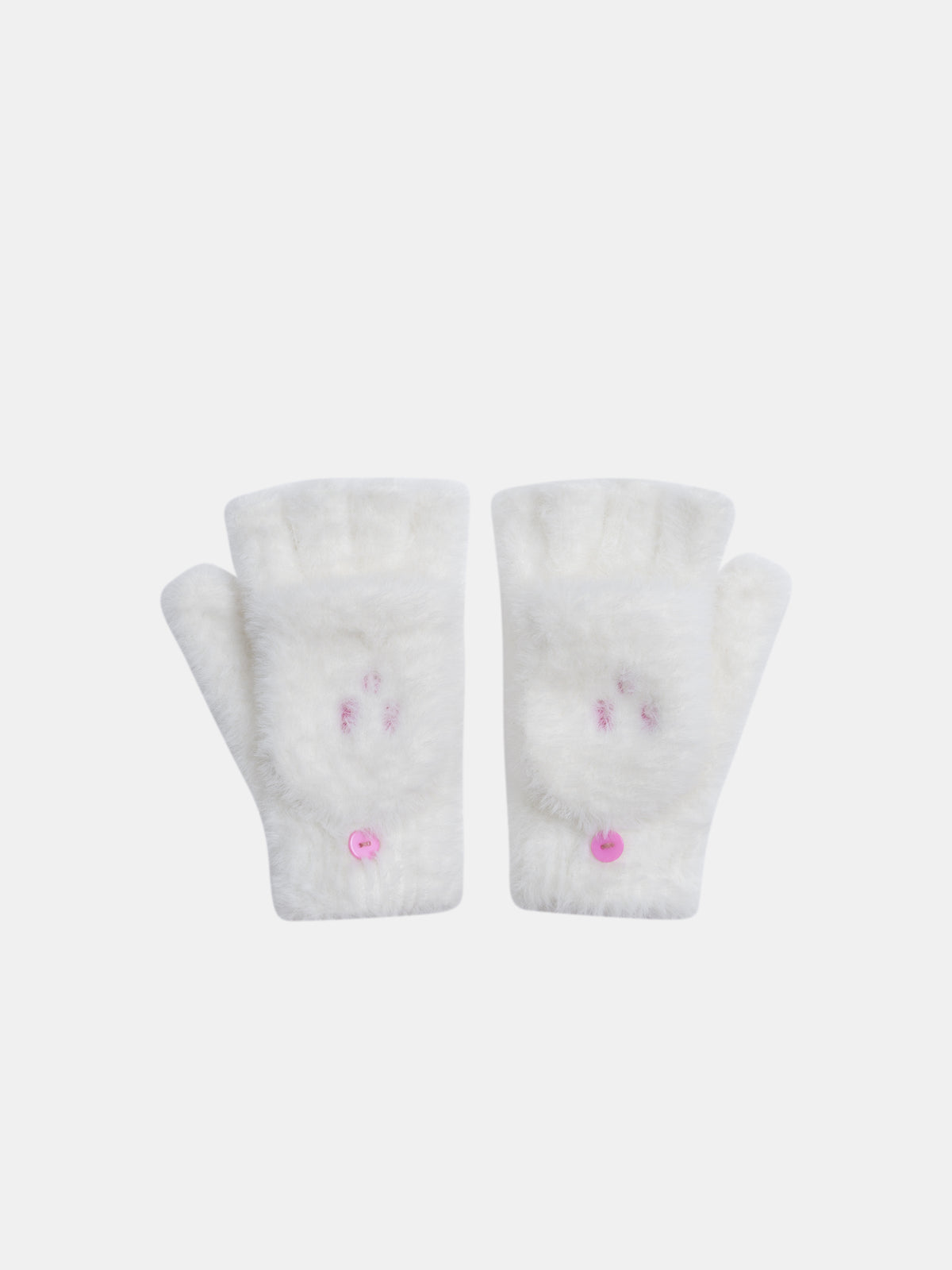 Manoplas écru para niñas
