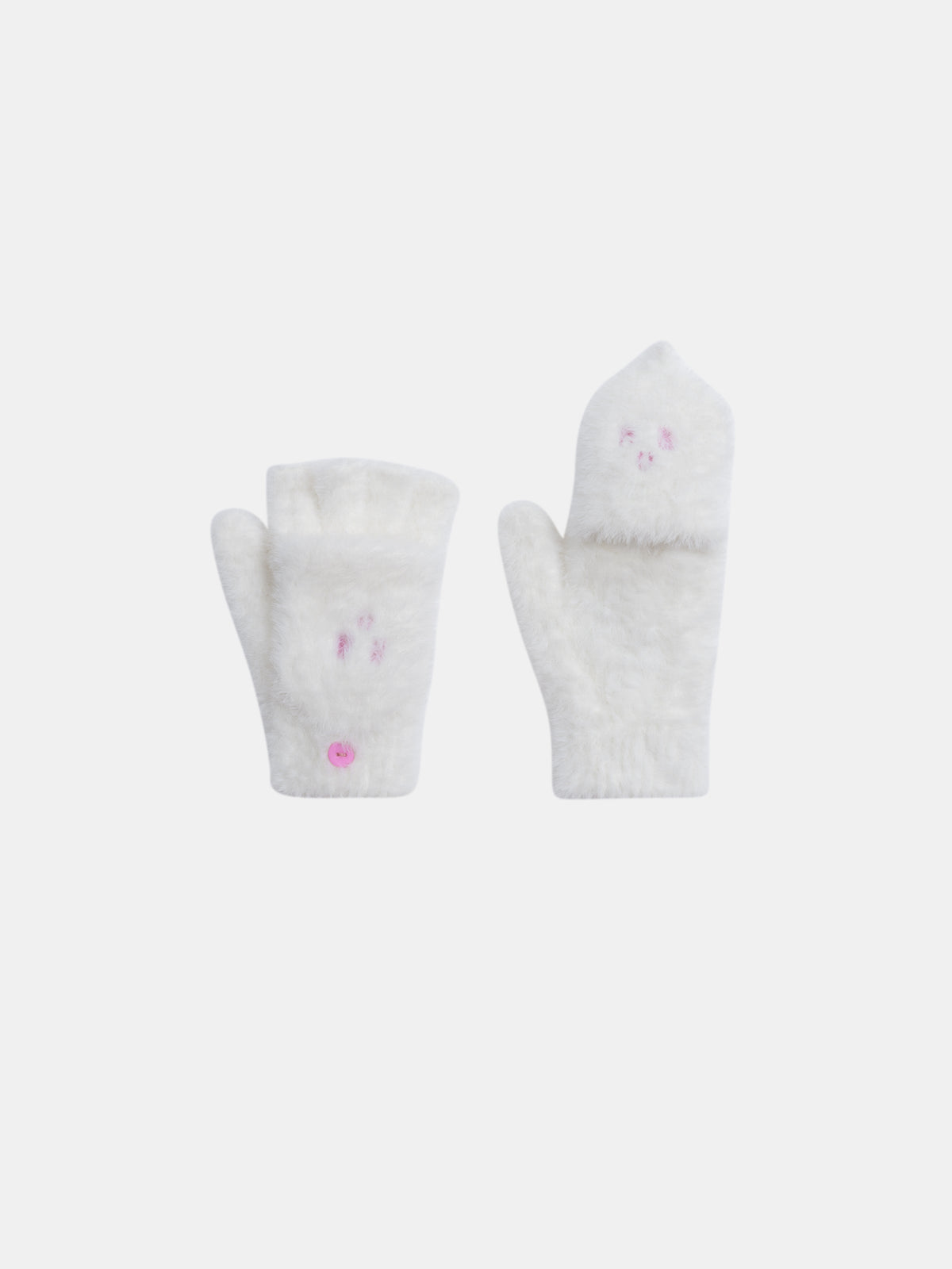 Manoplas écru para niñas