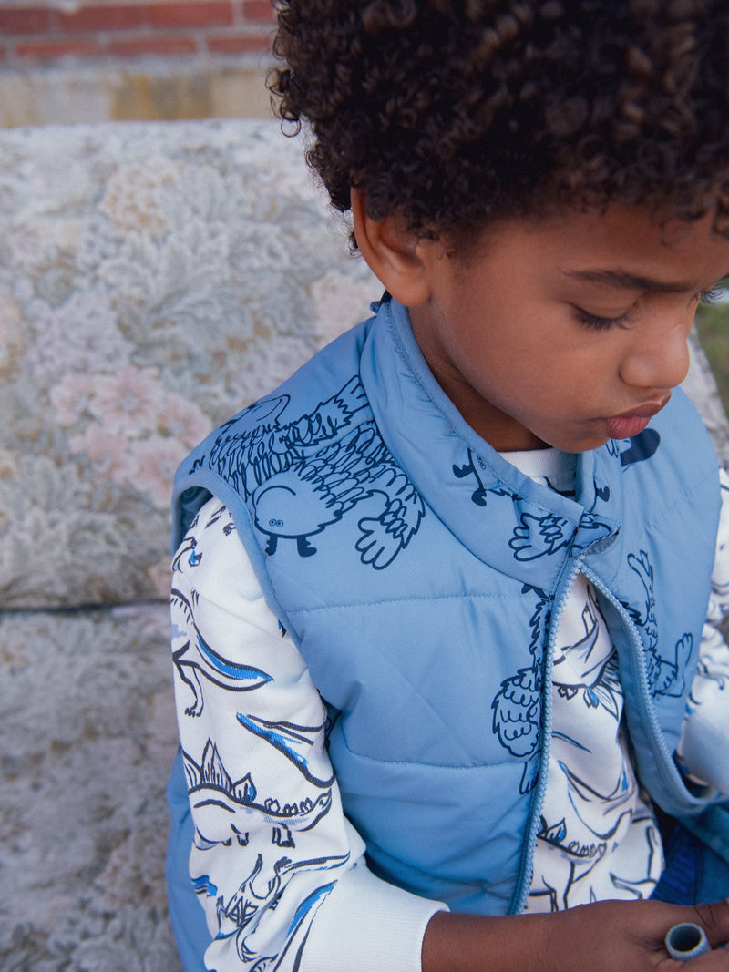 Parka 3en1 y chaqueta de plumas azules para niños