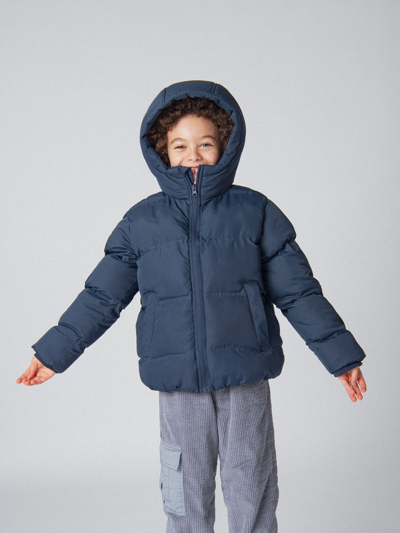 Chaqueta de plumas marina para niños