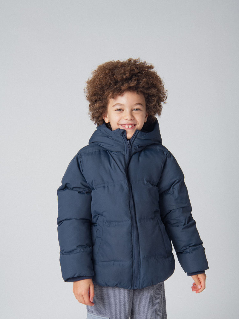 Chaqueta de plumas marina para niños