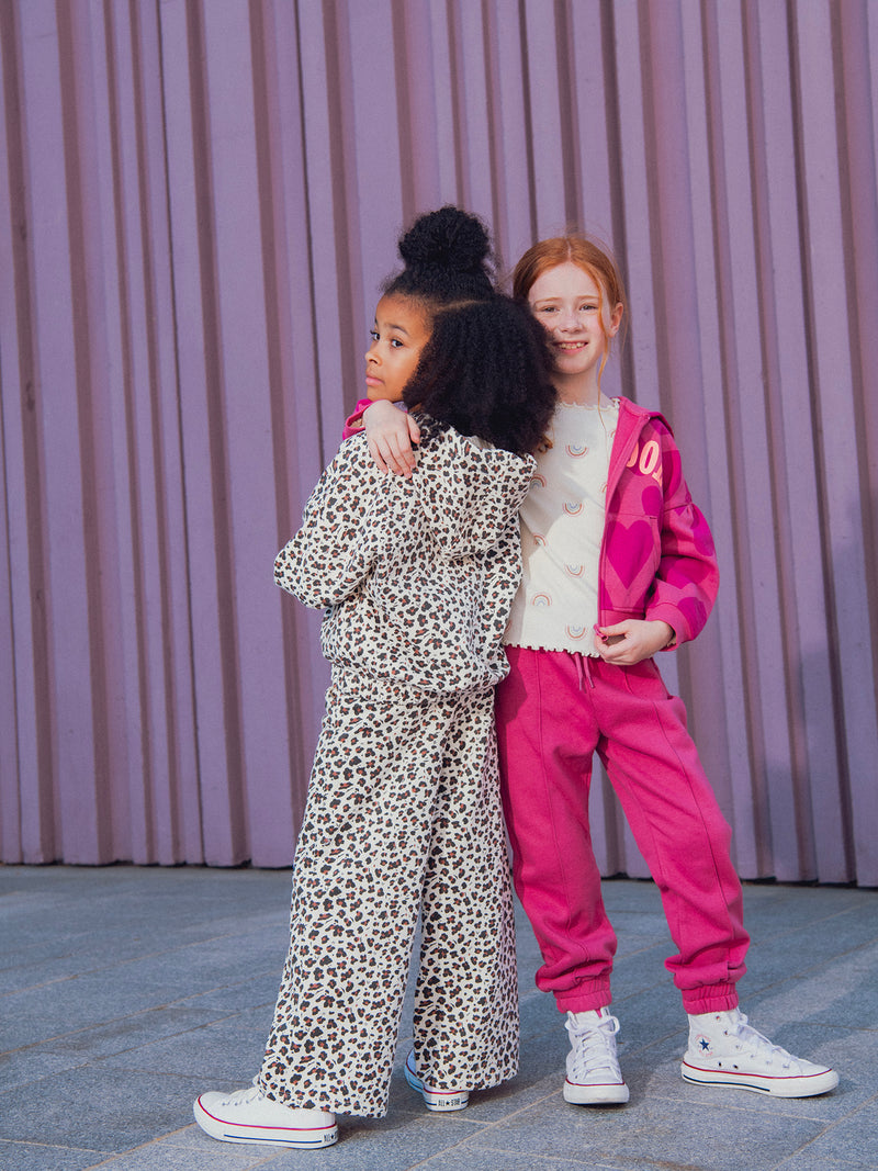 Pantalones de Jogging con Estampado de Leopardo para Niñas