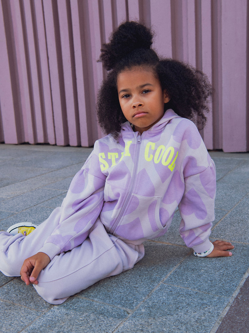 Pantalones de jogging violeta claro para niña