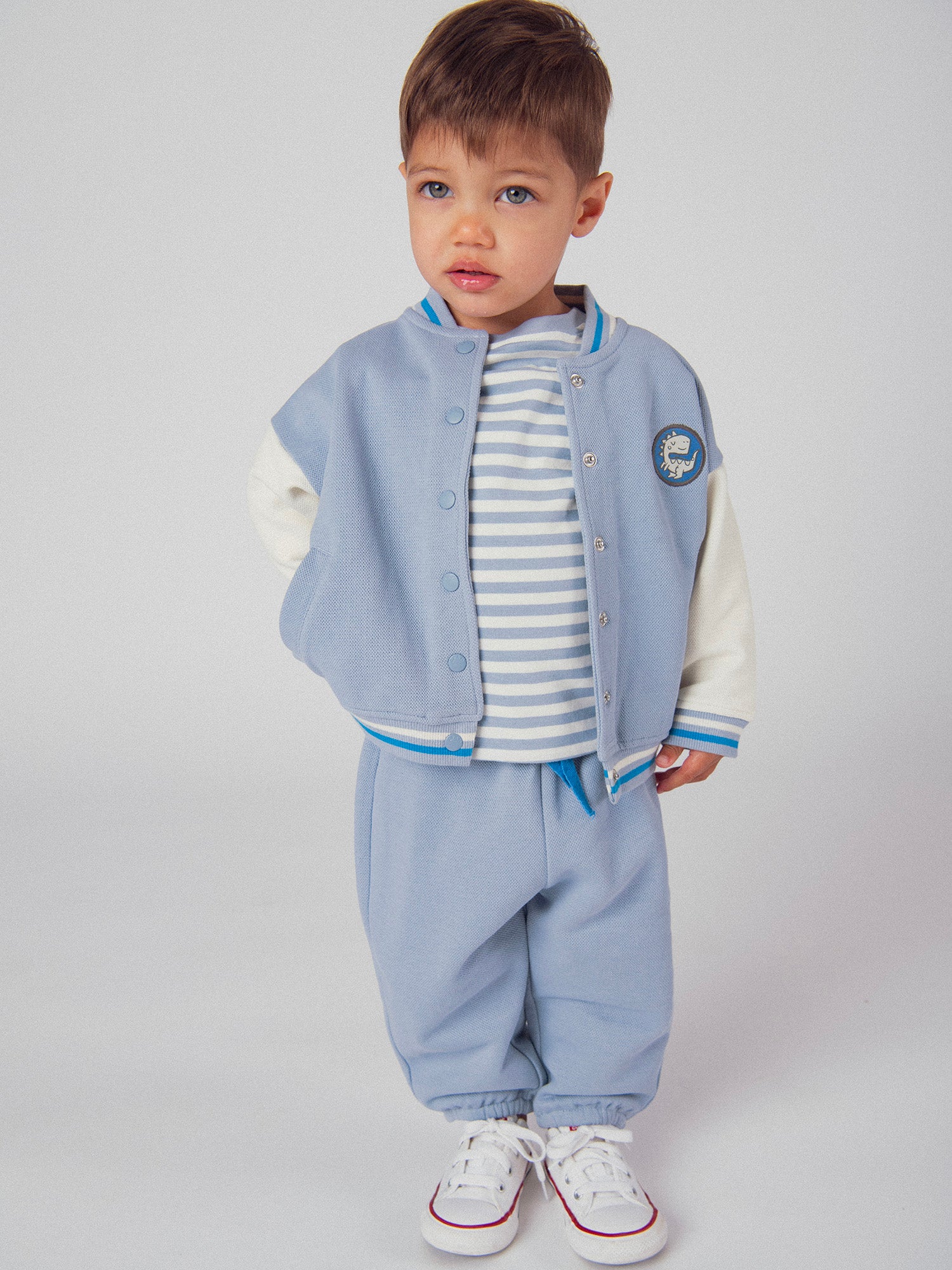 Pantalon de jogging bleu en molleton pour bébé garçon