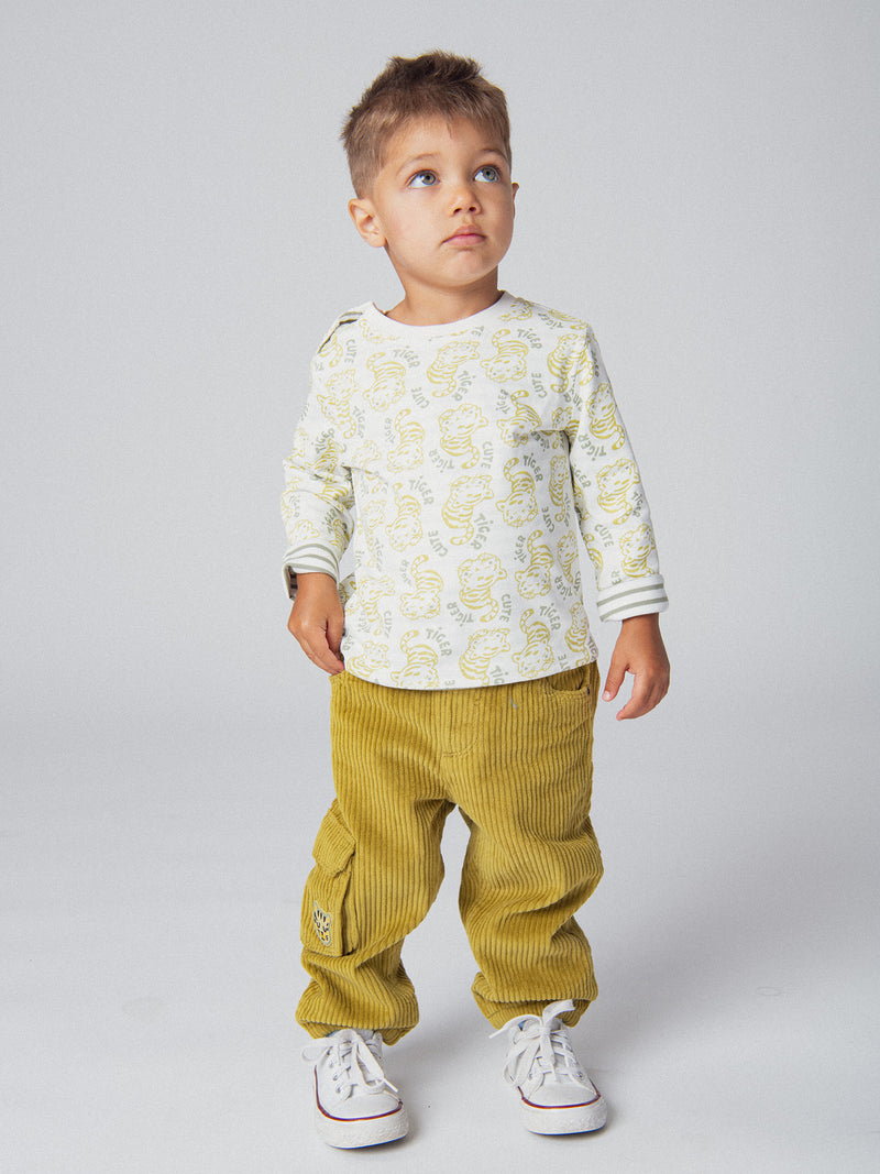 Pantalón cargo verde "Wild Campus" para niño