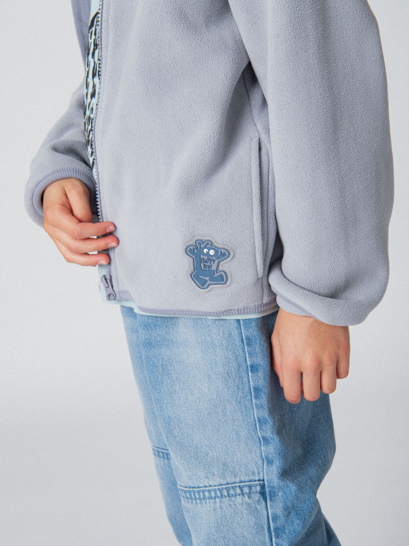 Chaleco de polar gris azulado para niños