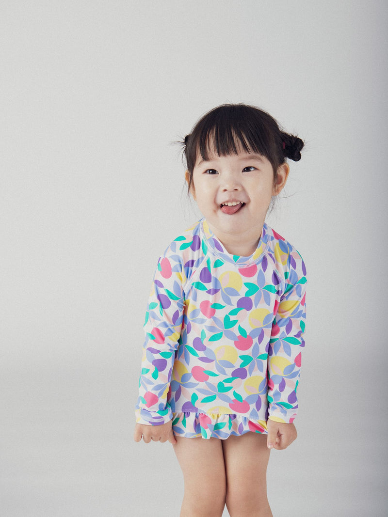 Camiseta de baño UPF 50+ para bebé niña