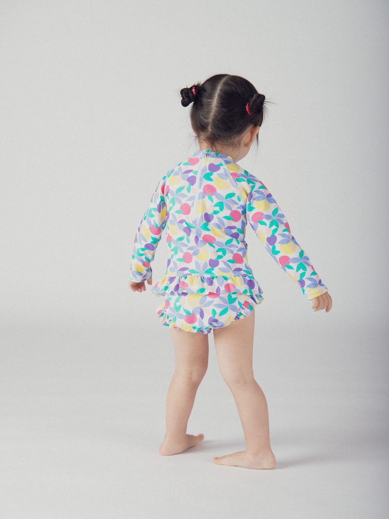 Camiseta de baño UPF 50+ para bebé niña